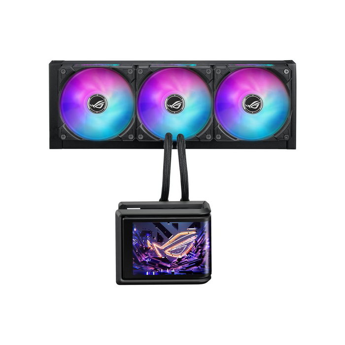 ASUS ROG Ryuo IV SLC 360 ARGB Kit de Refroidissement Liquide AIO 360mm avec Ventilateurs PWM et Écran AMOLED Noir ASUS ROG Ryuo IV SLC 360 ARGB Kit de Refroidissement Liquide AIO 360mm avec Ventilateurs PWM et Écran AMOLED Noir