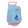Cartable Lilo & Stitch Happy Bleu ciel 26 x 11 x 67 cm 26 x 34 x 11 cm