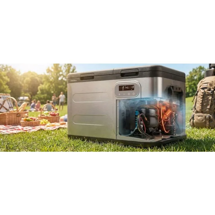 Medion MD370026 Glacière électrique 2 compartiments 28L + 7L Congélateur à compresseur Classe E 45 dB