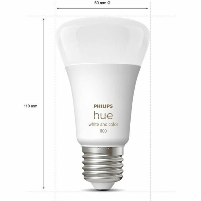 Philips Hue White and Color Ambiance, Kit de démarrage 3 ampoules E27, 75W, Bluetooth