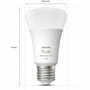 Philips Hue White and Color Ambiance, Kit de démarrage 3 ampoules E27, 75W, Bluetooth