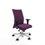 Piqueras Y Crespo Chaise de bureau Albacete, mécanisme Synchrone, Similicuir Morado