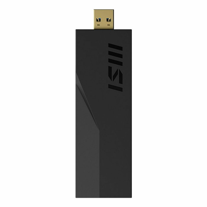 MSI GUBE65 Adaptateur réseau USB WiFi 7 BE6500 Noir MSI GUBE65 Adaptateur réseau USB WiFi 7 BE6500 Noir