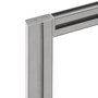 Emuca Kit de cadre modulaireKit de Zero avec matériel de fixation murale, Aluminium et Zamak, Peint gris pierre