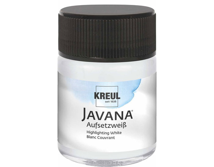 Kreul Peinture blanc couvrant JAVANA 50ml Kreul Peinture blanc couvrant JAVANA 50ml