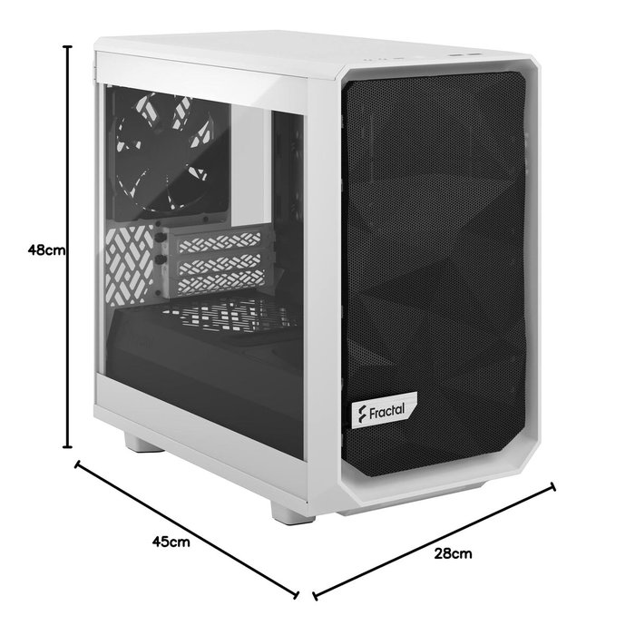 Boîtier ATX semi-tour Fractal Design Meshify 2 Nano Blanc
