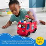 Fisher-Price Little People Camion de pompiers trilingue avec sons et lumières, Rouge