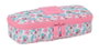 Safta Portatodo reciclado Moos 'Flores' - Rangement enfant en bois recyclé, motif fleurs, 22 x 5 x 8 cm, à partir de 3 ans