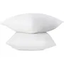 ABEIL Lot de 2 oreillers carrés FluffyDream 60 x 60 cm avec garnissage en polyester certifié Oeko-Tex