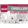 ABEIL Lot de 2 oreillers carrés FluffyDream 60 x 60 cm avec garnissage en polyester certifié Oeko-Tex