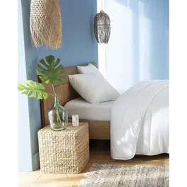 ABEIL Lot de 2 oreillers carrés FluffyDream 60 x 60 cm avec garnissage en polyester certifié Oeko-Tex