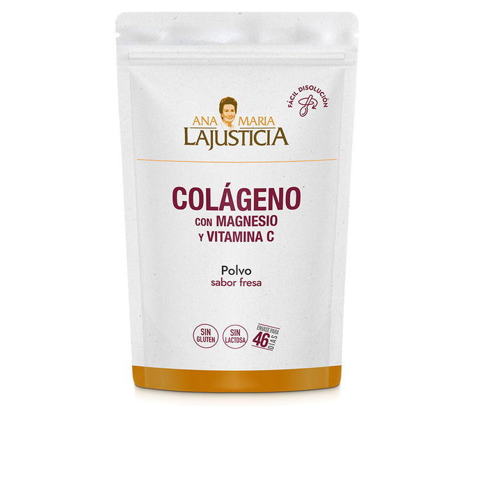 Ana María Lajusticia Collagène avec Magnésium + Vitamine C, Fraise, 350 g