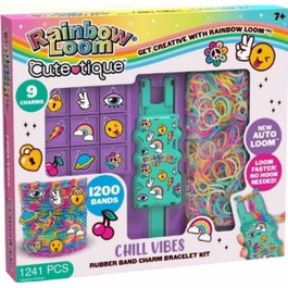 Bandai Rainbow Loom Cute Tique - Coffret de fabrication de bracelets élastiques