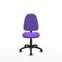 Chaise Algarra Contact permament de base Tissu Violet Structure polyamide noire Sans accoudoirs Sans appui-tête Roulettes autofreinées