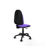 Chaise Algarra Contact permament de base Tissu Violet Structure polyamide noire Sans accoudoirs Sans appui-tête Roulettes autofreinées