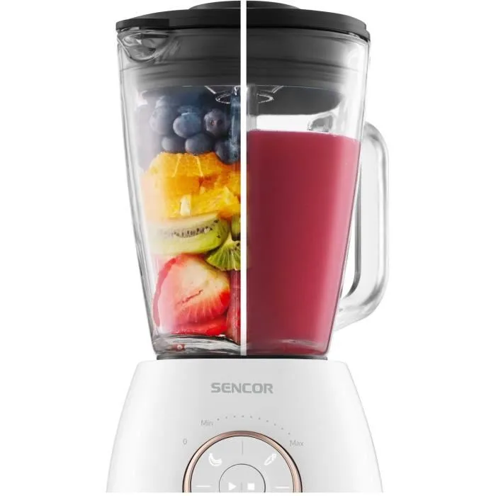 Sencor Blender SBL 5870GD 1800 W - 1,5 L - Blanc / Or