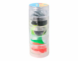 Innspiro Set de Gemmes Acryliques Circulaires 25mm Couleurs Fluo