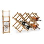 Excellent Houseware Botellero en bambou pour 10 bouteilles 54,5x16,5x36,5 cm