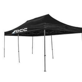 Occ Motorsport OCCCARP07 Tente pliante Racing 3x6m 18 m2, structure acier, toile polyester 420D ignifuge M1, imperméable, sac de transport inclus