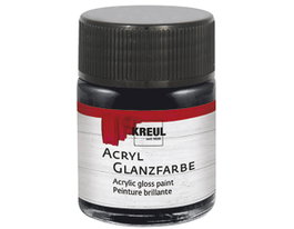 Kreul Peinture acrylique brillante noir 50ml