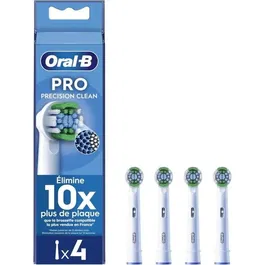Oral-B Pro Precision Clean - Lot de 4 brossettes de rechange pour brosses à dents électriques - Nettoyage supérieur de la plaque