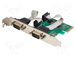 DIGITUS DS-30000-1 Carte série PCIe avec 2 ports D-Sub 9pin mâle