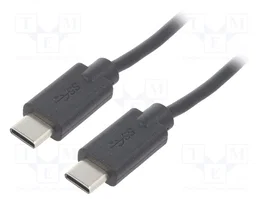 QOLTEC Câble USB 2.0 USB-C vers USB-C 2,5m noir