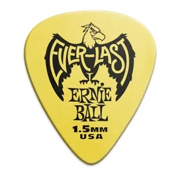 ERNIE BALL Médiators Everlast Jaune 1,5 mm - 12 unités