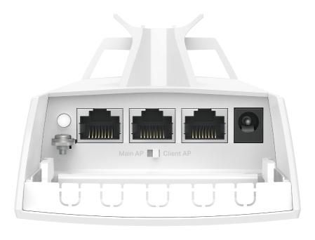 Omada Wireless Bridge - Point d'accès sans fil intérieur/extérieur 5 GHz 867 Mbps, portée jusqu'à 1 km, 3 ports Gigabit Ethernet, IP65