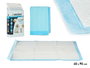 Mascow Lot de 10 Protège-matelas ou Tapis Adhésifs 60x90 cm Bleu et Blanc (Set de 10)