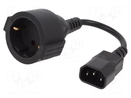 GEMBIRD Câble d'alimentation H05VV-F 3x0,75mm2 CEE 7/3 (F) / IEC C14