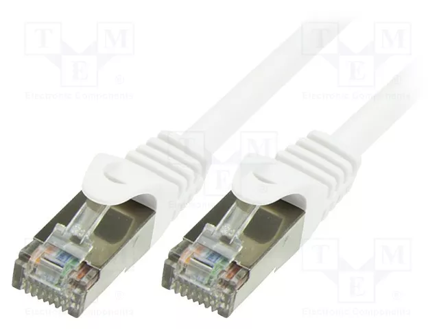 LOGILINK Cordon de raccordement Cat 6 F/UTP 1m blanc LOGILINK Cordon de raccordement Cat 6 F/UTP 1m blanc
