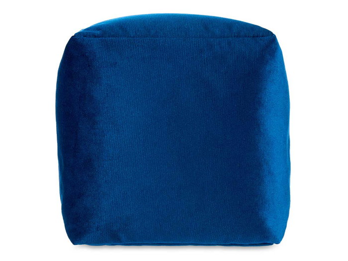 Giftdecor Puff Carré Velours 30x30 cm Bleu (Set de 4)