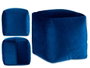 Giftdecor Puff Carré Velours 30x30 cm Bleu (Set de 4)