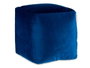 Giftdecor Puff Carré Velours 30x30 cm Bleu (Set de 4)