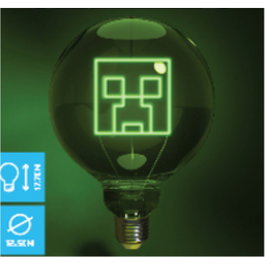 PALADONE Bombilla LED Neon Creeper Minecraft