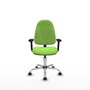 PIQUERAS Y CRESPO Chaise de bureau Algarra, Pistache, Accoudoirs 2D