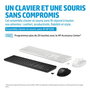 HP Ensemble Clavier et Souris Sans Fil Référence 650 - Durable et Facile à Nettoyer