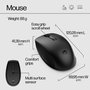 HP Ensemble Clavier et Souris Sans Fil Référence 650 - Durable et Facile à Nettoyer