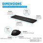 HP Ensemble Clavier et Souris Sans Fil Référence 650 - Durable et Facile à Nettoyer