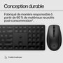 HP Ensemble Clavier et Souris Sans Fil Référence 650 - Durable et Facile à Nettoyer