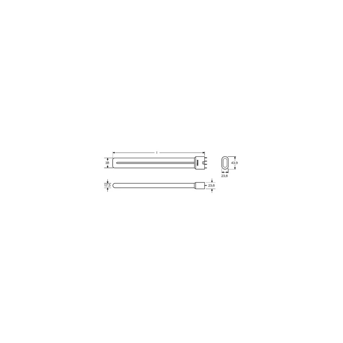 OSRAM LVE-4050300298917 Ampoule Traditionnelle DULUX 2G11 55W 4320Lm 3000K Regulable