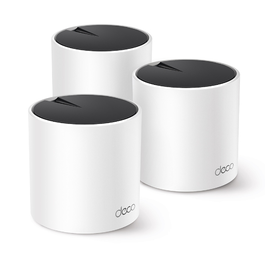 TP-LINK Deco X55 Kit 3 unités - Système Wi-Fi Mesh, routeur compatible Wi-Fi 6 AX3000, couverture jusqu'à 650 m², blanc