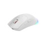 Mars Gaming Souris Sans Fil MMT3 RGB Tri-Mode 14400 DPI Rechargeable Blanc