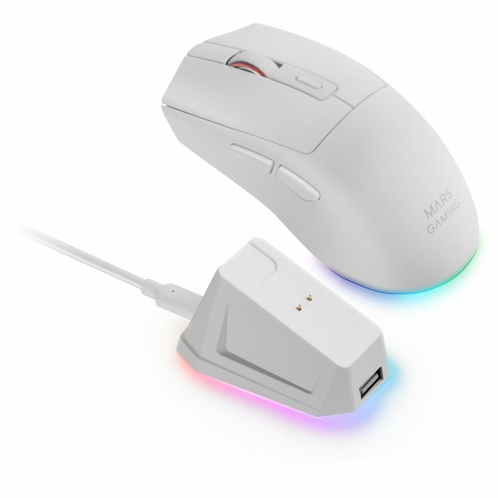 Souris Gaming Mars Gaming MMT3W Blanc