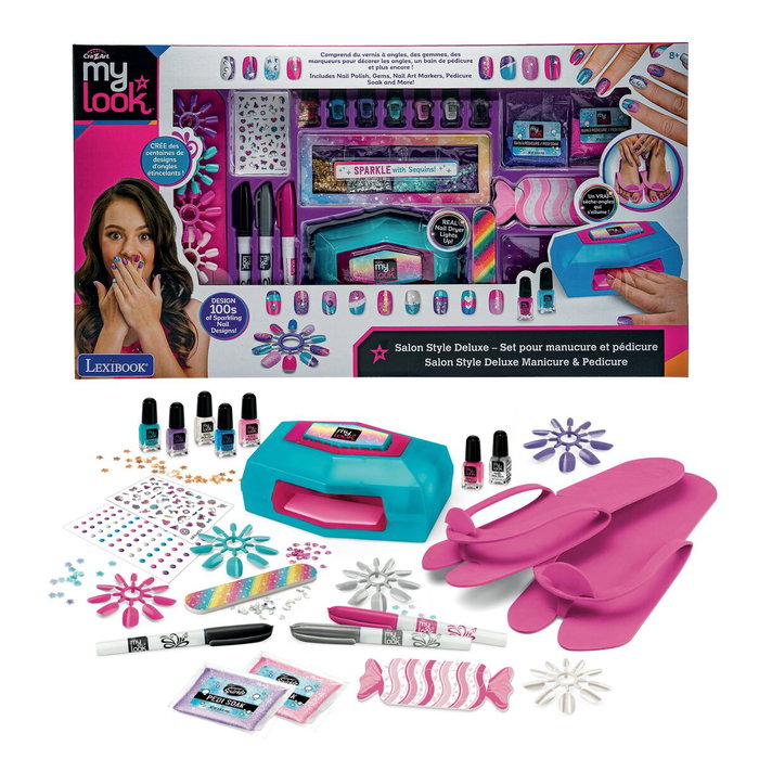 Lexibook Crazart Salon Style Deluxe - Set pour manucure et pédicure