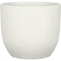 Deroma Pot de Fleurs Rond Blanc Réf. 231 - 27 cm de Diamètre, 10 Litres de Capacité - Pour Intérieur et Extérieur