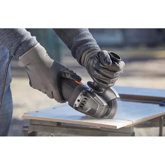 Black + Decker BEG120 Meuleuse d'angle 115 mm 800 W - Interrupteur verrouillage, démarrage progressif, poignée 3 positions