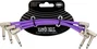 Ernie Ball Cable Flex Patch 6 pouces Violet - Pack de 3