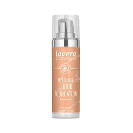 LAVERA Maquillaje Fluido Hyaluron Fond de Teint Fluide 03 Warm Nude 30 ml - Couverture Moyenne, Testé Dermatologiquement, Végan